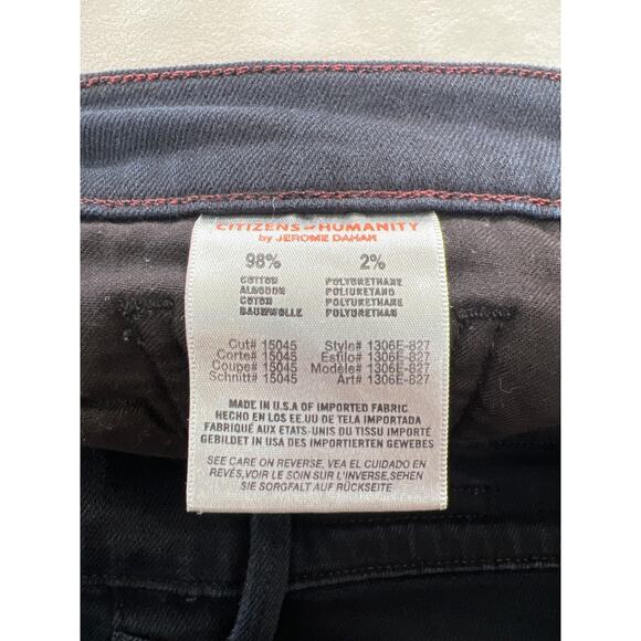 CoH Denim Jean Elson Mid Rise Straight Leg Very Dark Blue 28 /6 Capsule Everyday - Picture 10 of 10